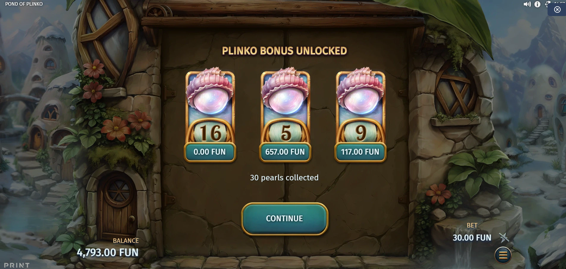 Pond of Plinko Bonus