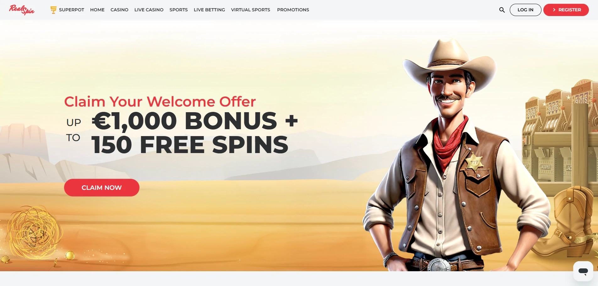 RealSpin Casino - Homepage