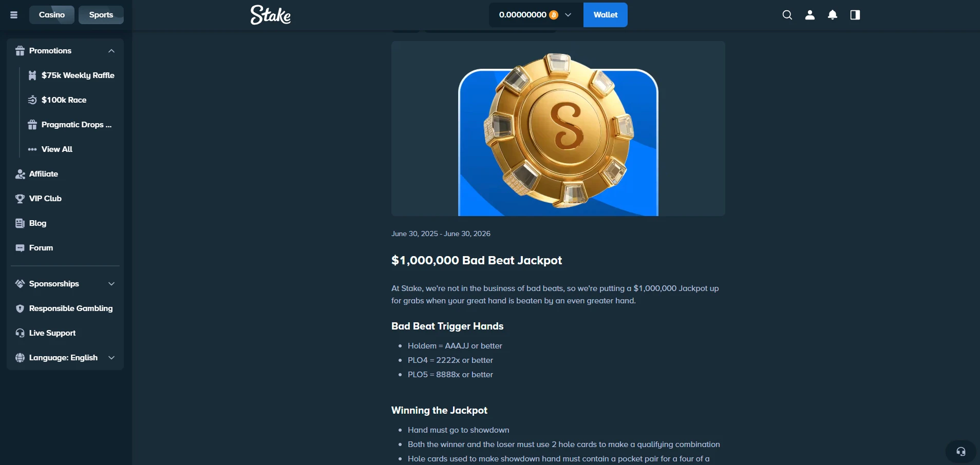 Stake - Poker Promotion