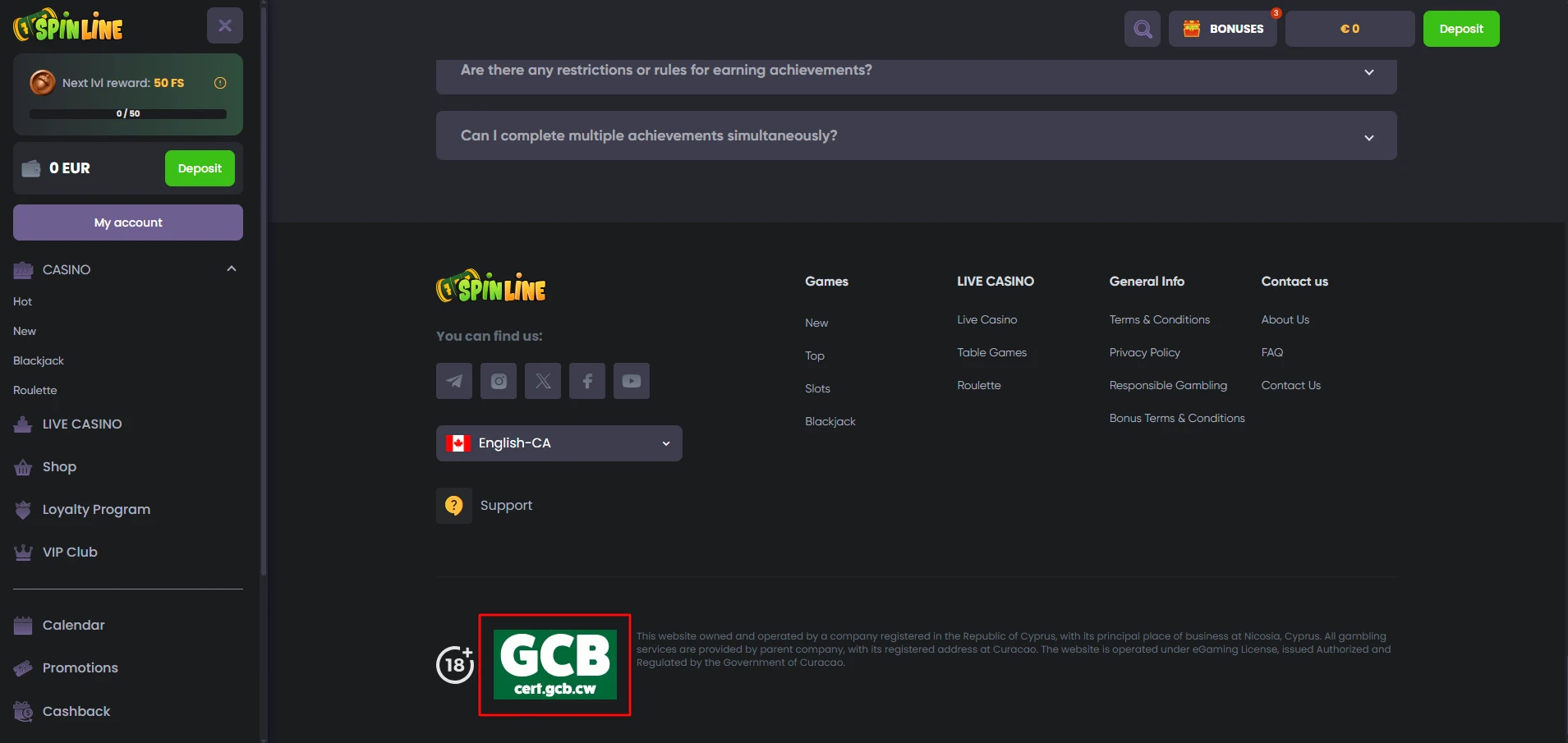 Spinline - GCB License