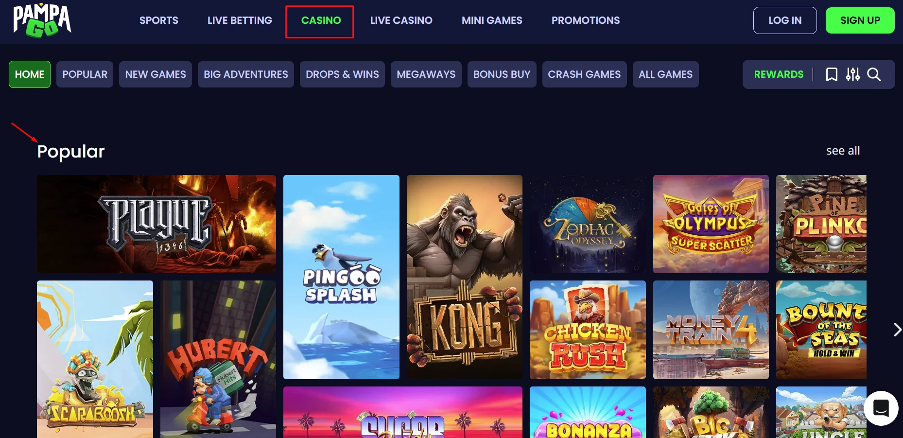 PampaGo Trifecta Gaming Titles