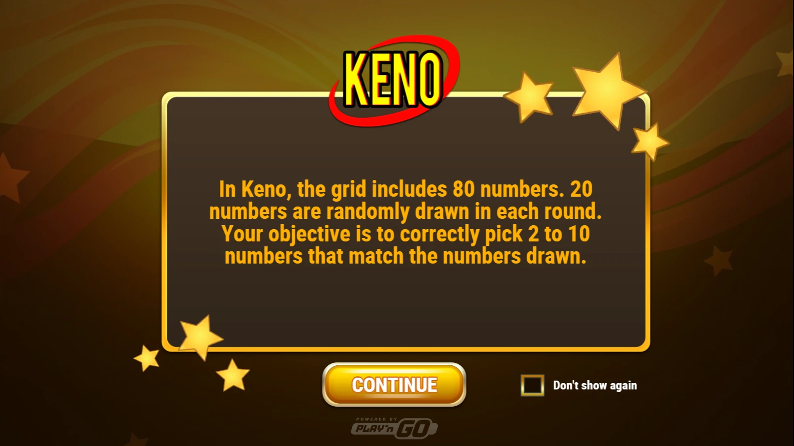 Keno Rules