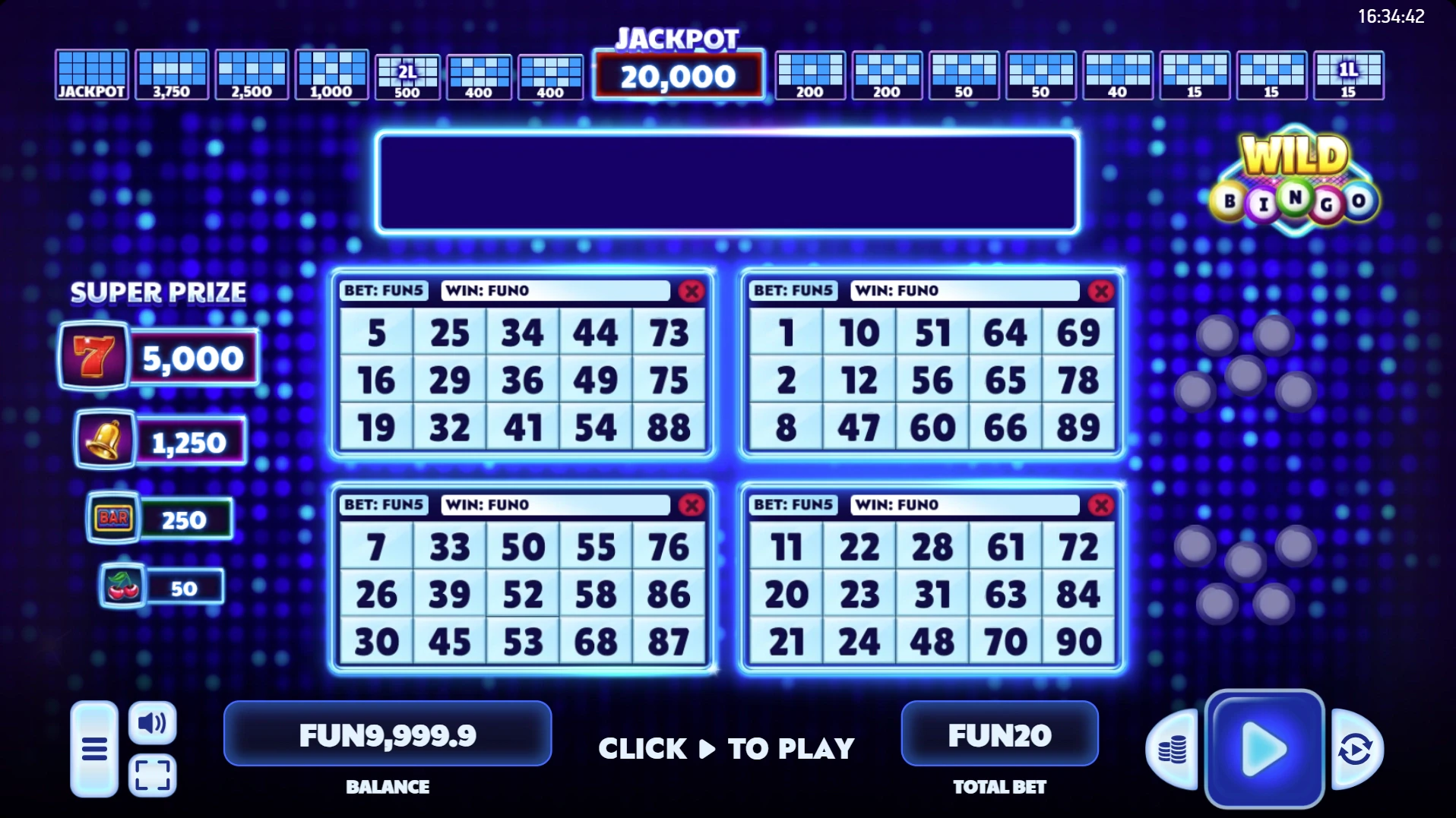 Wild Bingo by Platipus