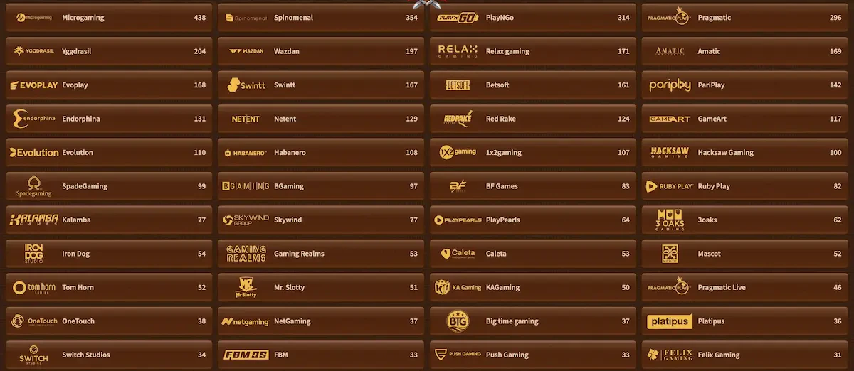 providers myempire casino