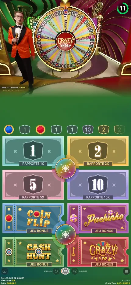 crazy time mobile