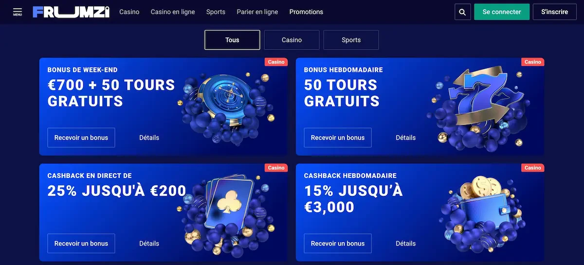 promotions frumzi