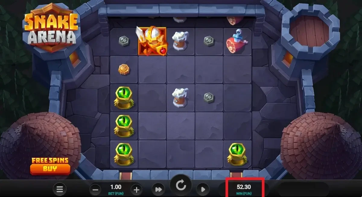 Snake Arena est une machine à sous assez volatile s sur laquelle vous pourrez bien vous amuser