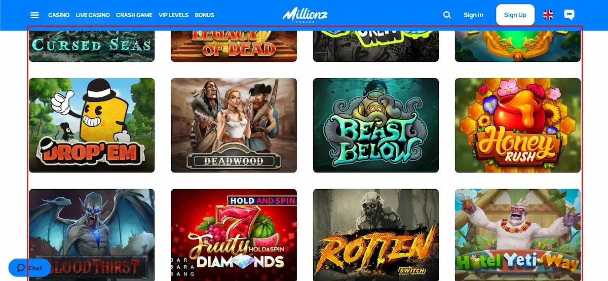 Les meilleures machines à sous se trouvent sur Millionz Casino