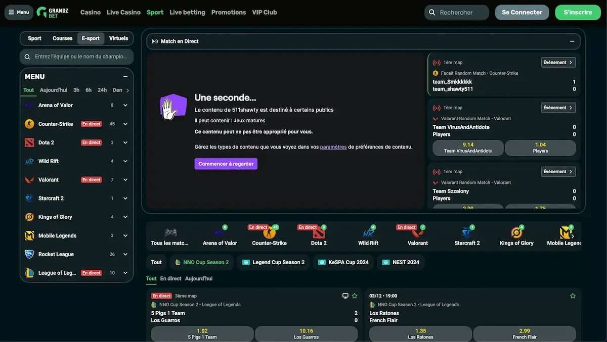 esport grandz bet