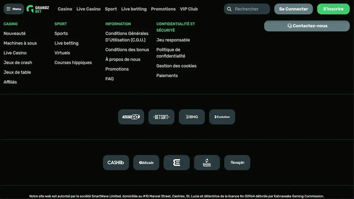 équité des jeux grandz bet