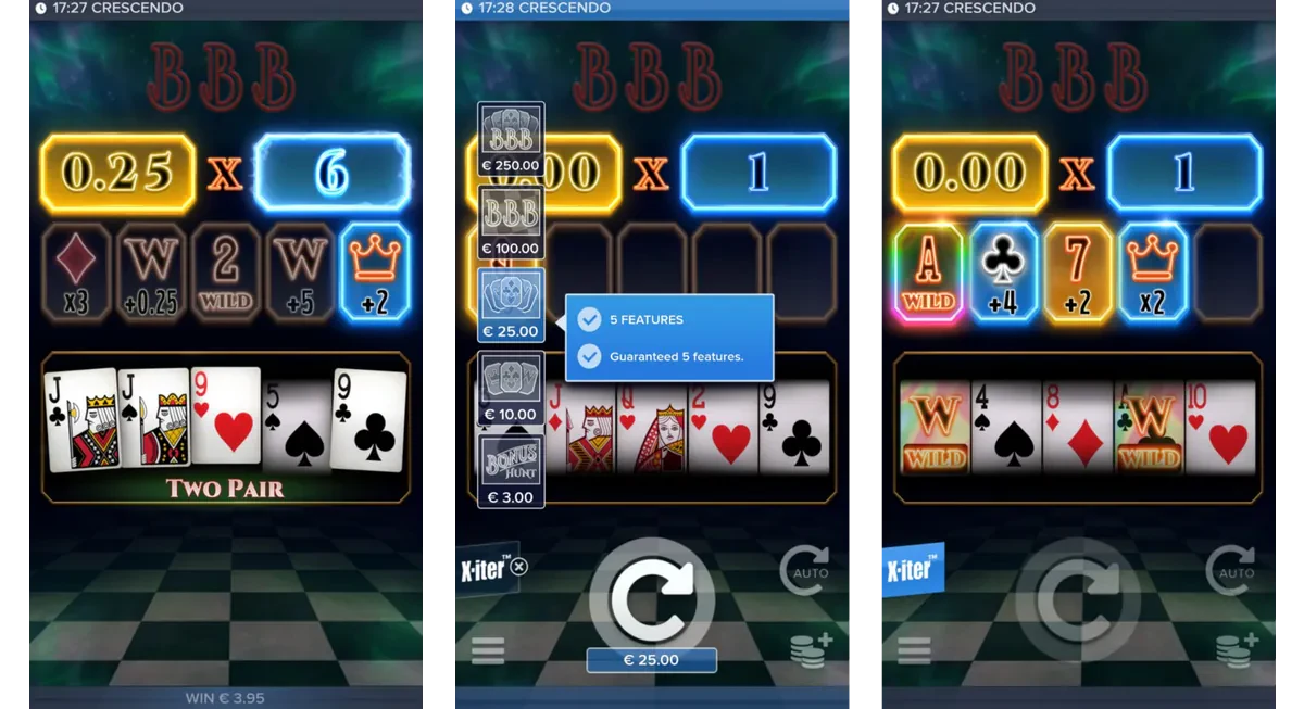 crescendo sur mobile