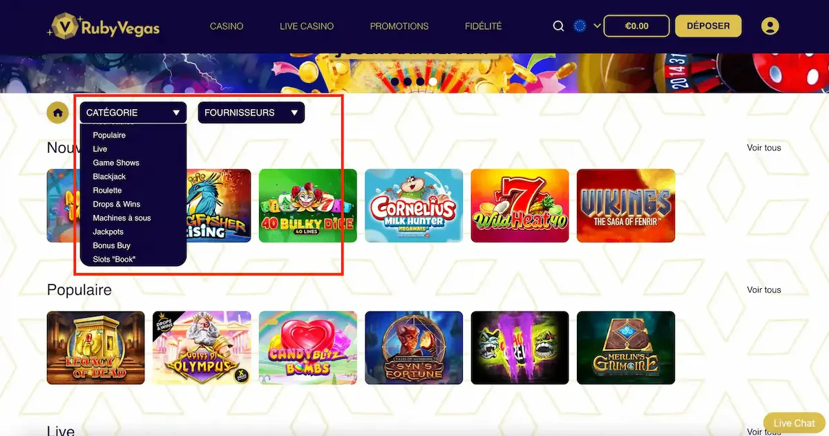Catégorisation des jeux