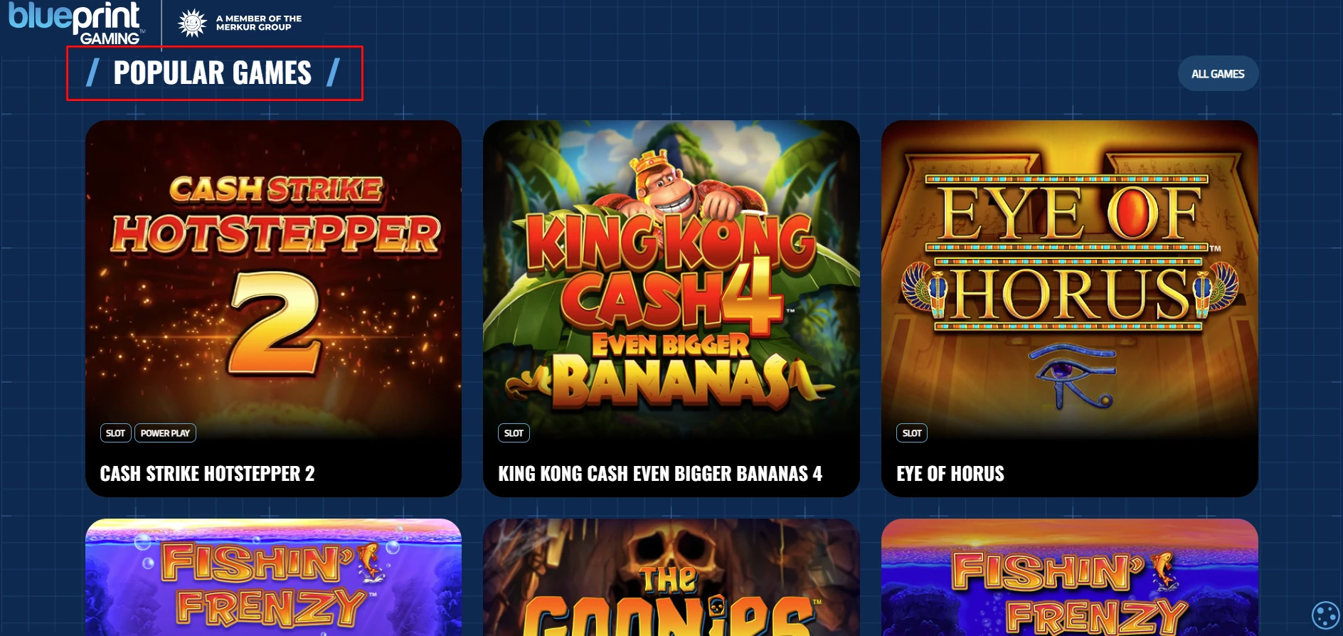 Blueprint gaming portfolio