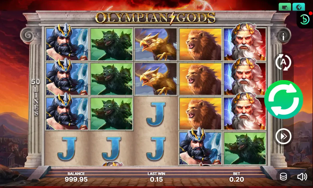Booongo Games Provider Olympian Gods slots