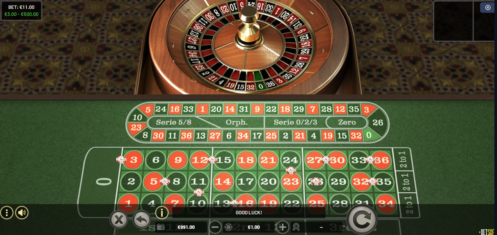 Zoom Roulette - Betsoft