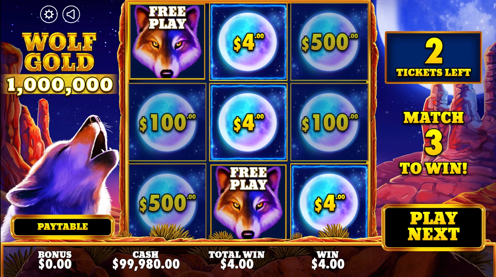 Wolf Gold Scratchcard - Pragmatic Play