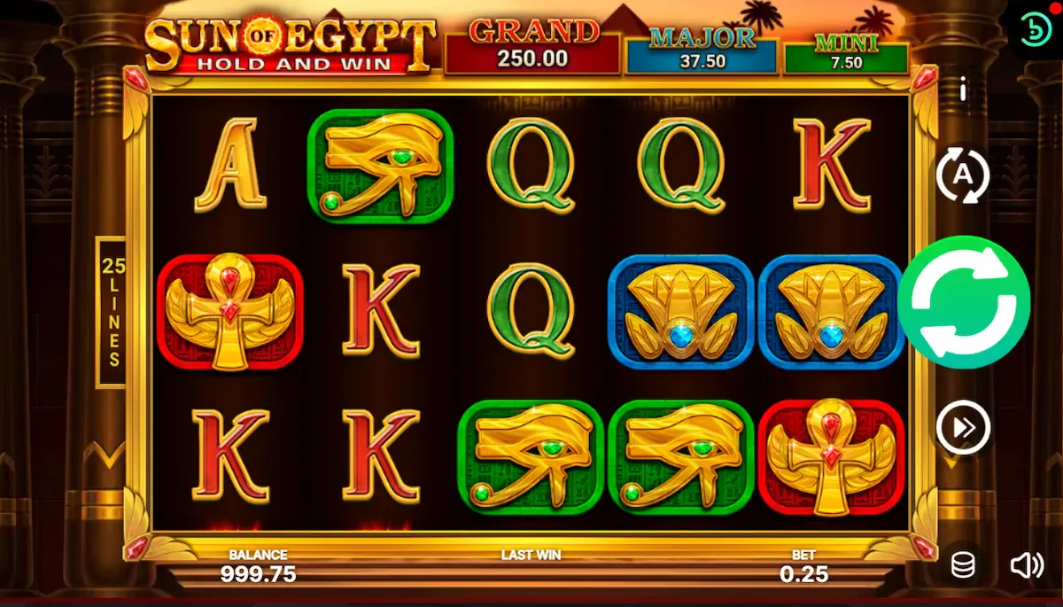 Booongo Games Provider Sun of Egypt Slots