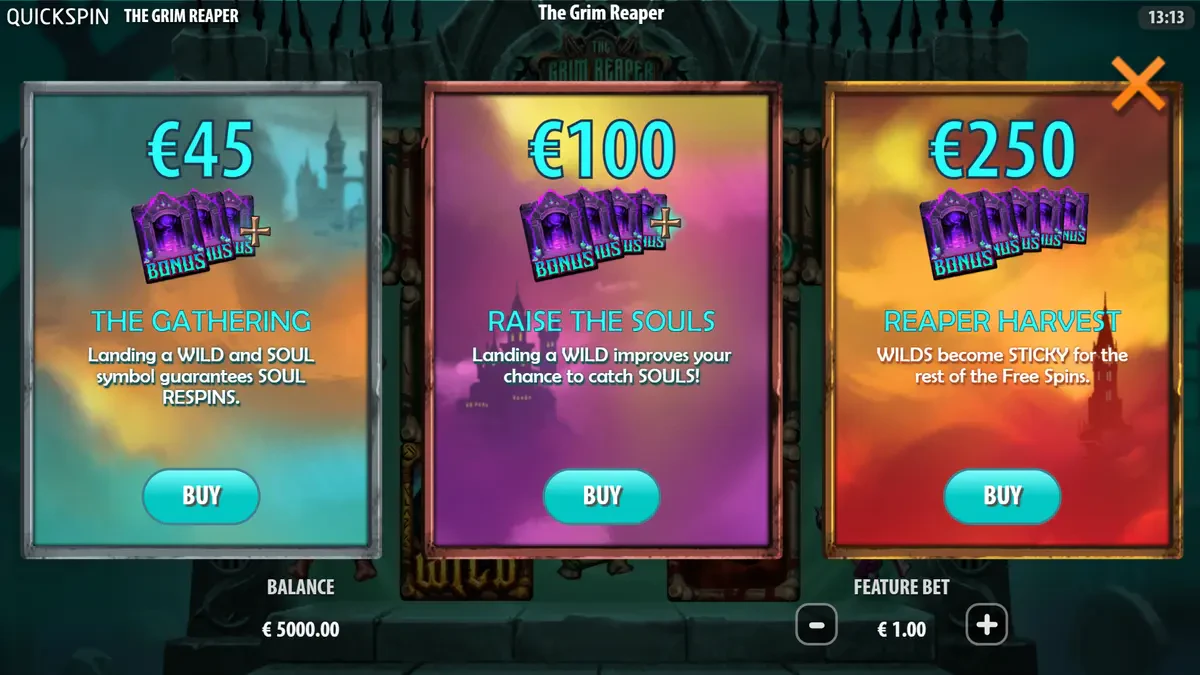 bonus buy de the grim reaper