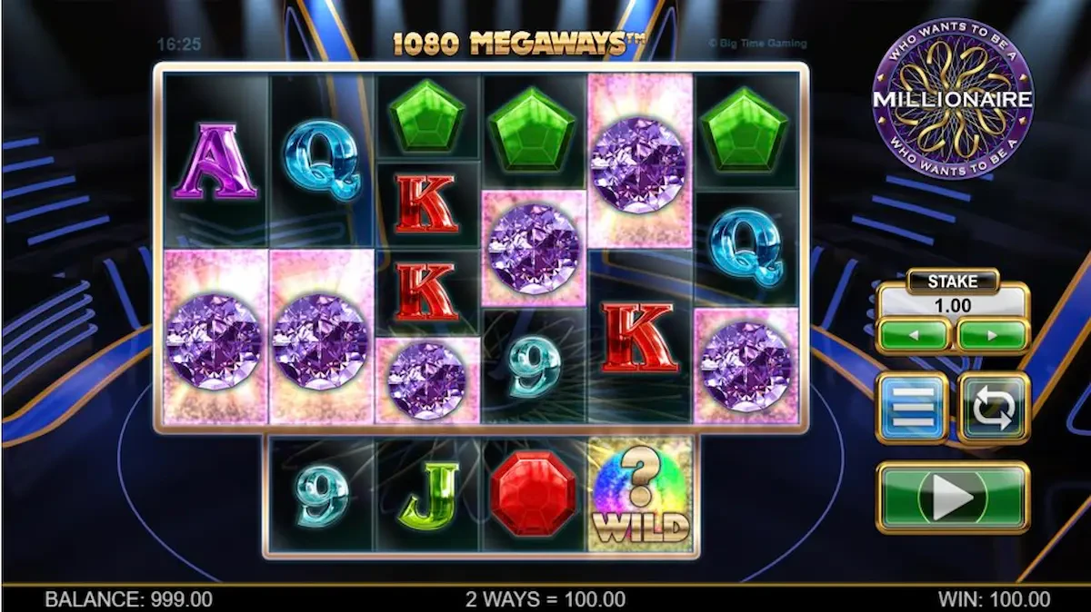 Who Wants to Be a Millionnaire Megaways slots provider big time gamin