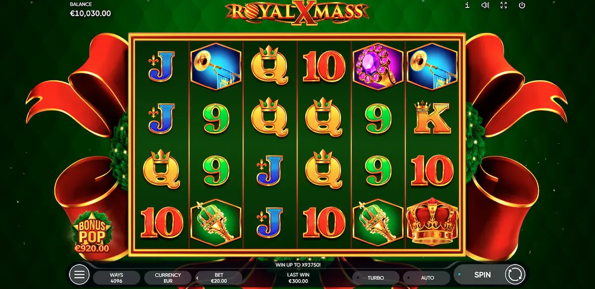 Provider Endorphina slots Royal Xmass 