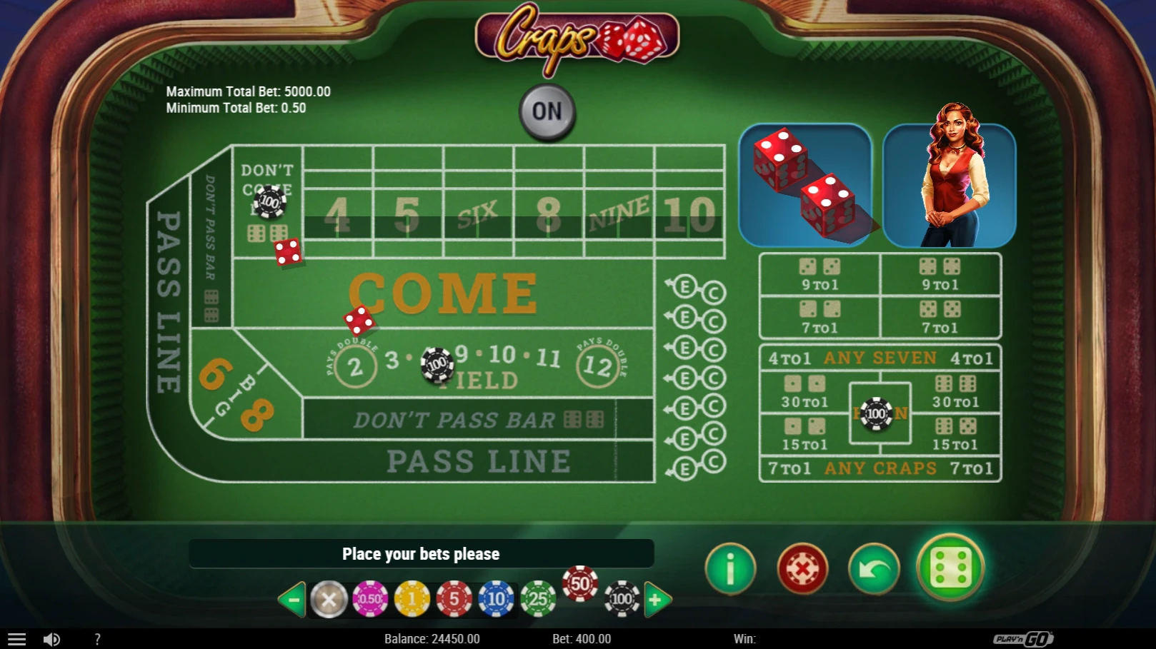 Craps - Play'n GO