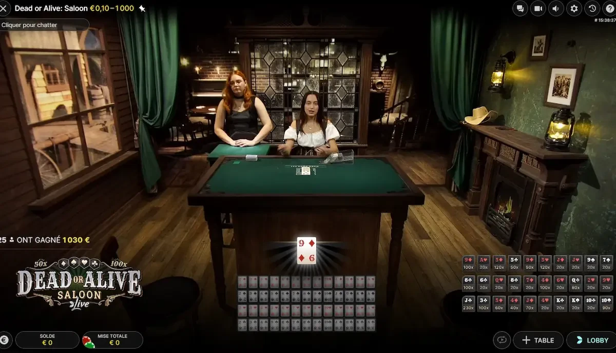 Le jeu en direct du provider Evolution peut vous permettre de gagner jusqu’à 500 000 euros