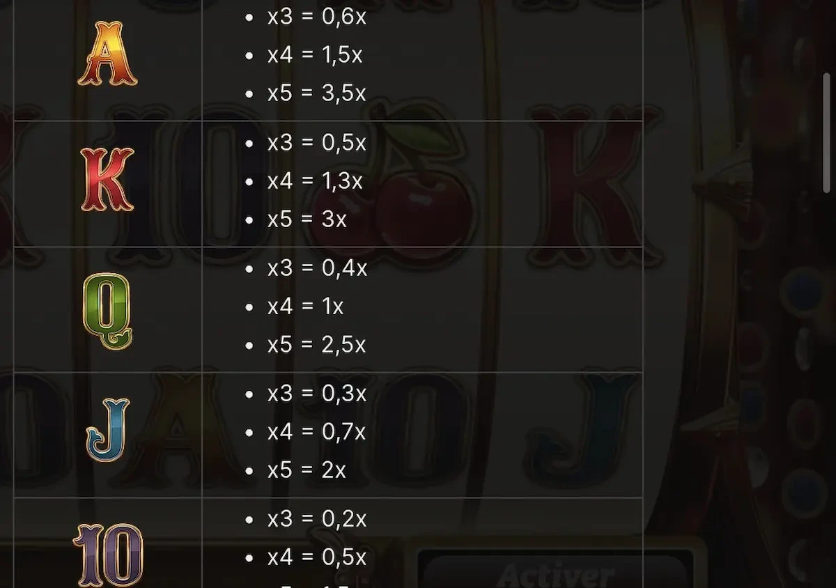 Symboles non premiums sur la machine a sous jeu en direct Crazy Coin Flip d’Evolution Gaming