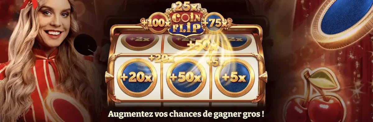 Partie en direct Crazy Coin Flip  du provider Evolution Gaming
