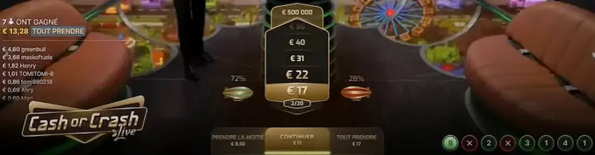 cash or crash choix