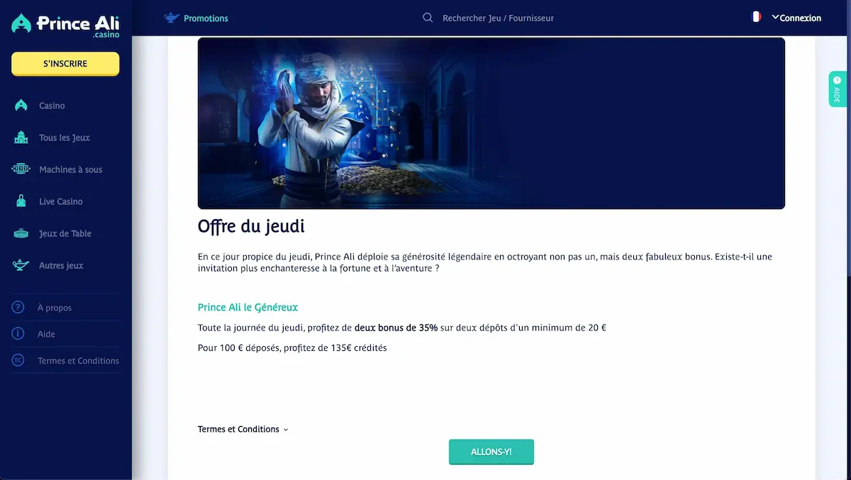 bonus du jeudi prince ali