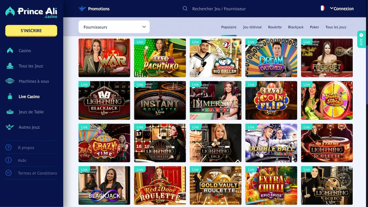 jeux live prince ali