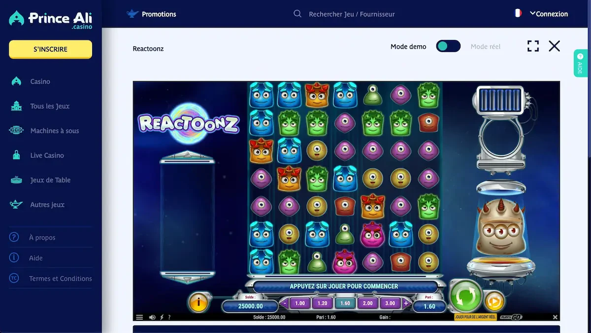 mode démo prince ali