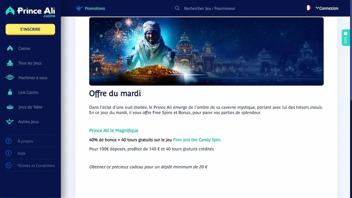 Bonus du mardi prince ali