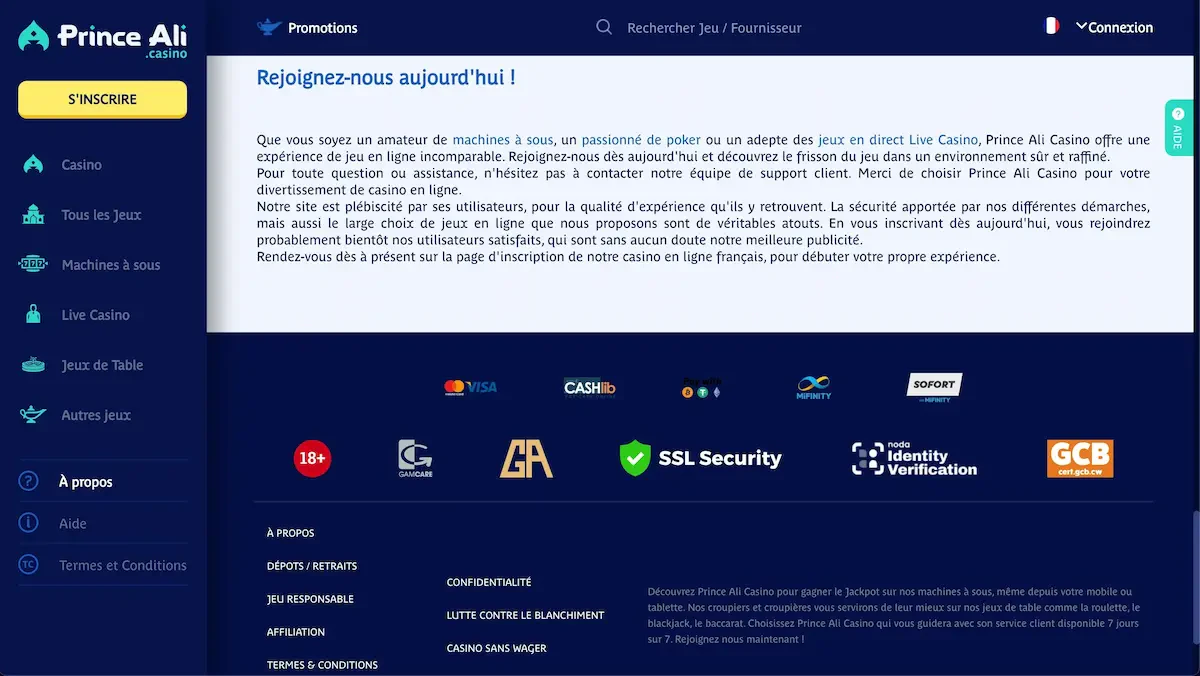 fiabilité prince ali