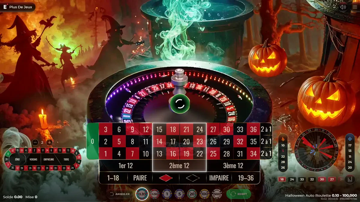 placement de mise sur halloween auto roulette