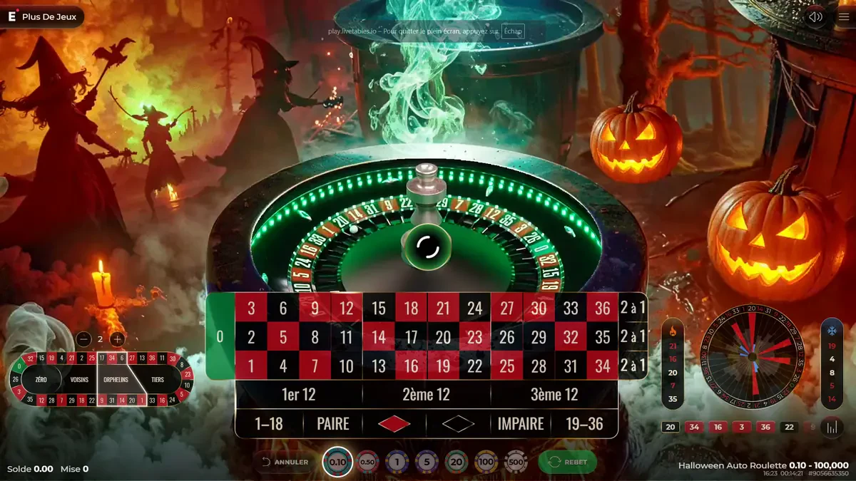 racetrack de halloween auto roulette