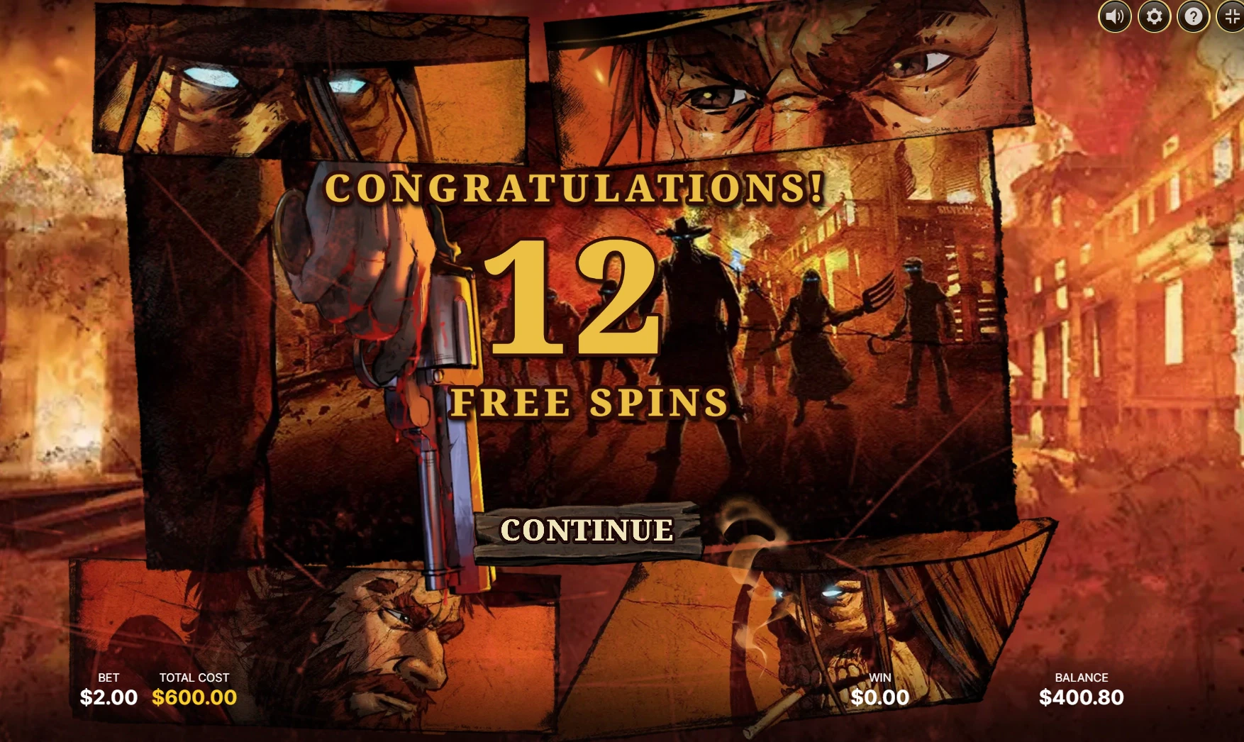 Dead West Free Spins