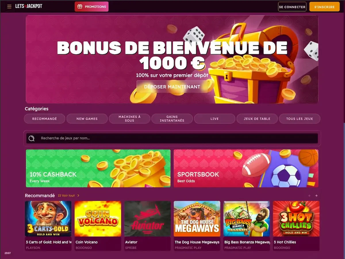 lets jackpot tablette