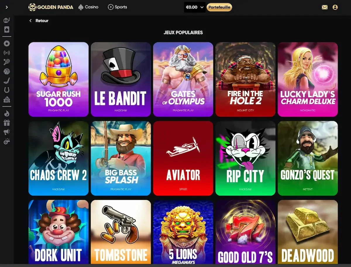 golden panda tablette