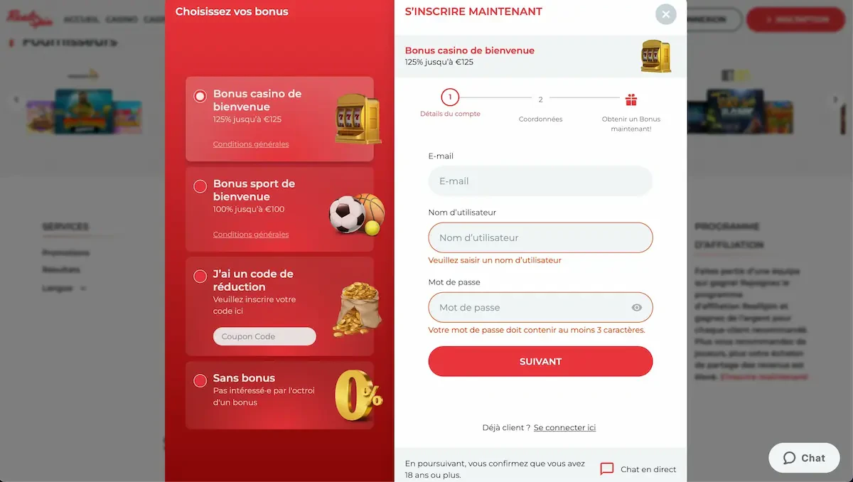 inscription real spin