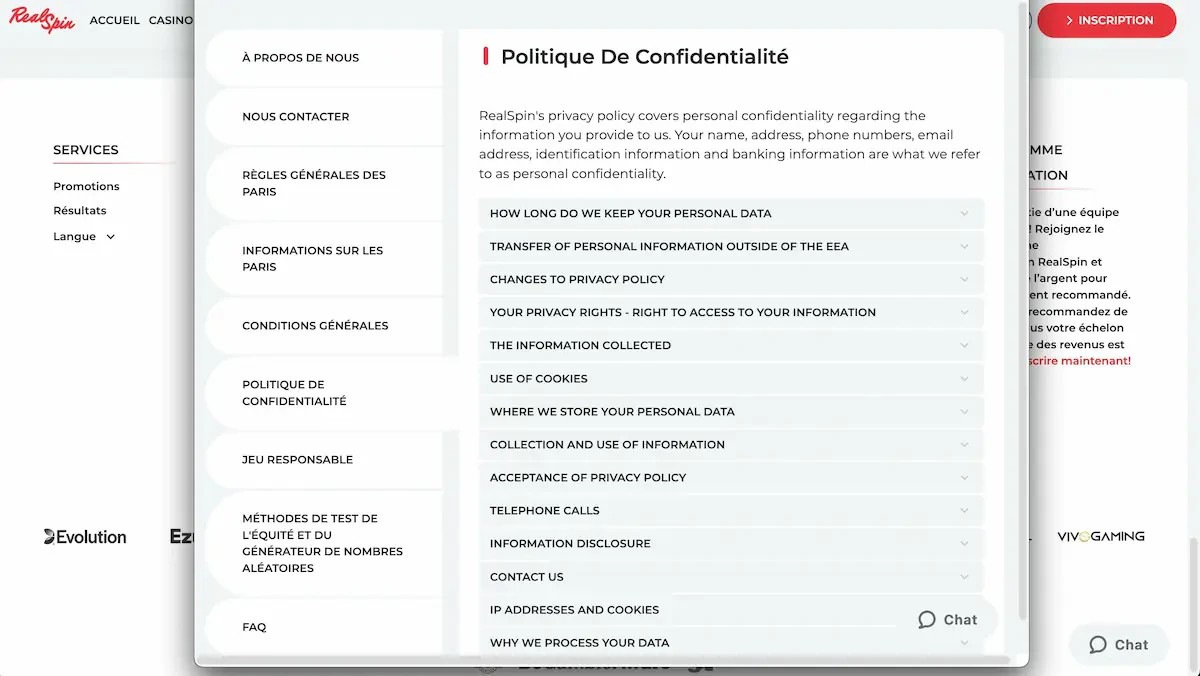 sécurité real spin