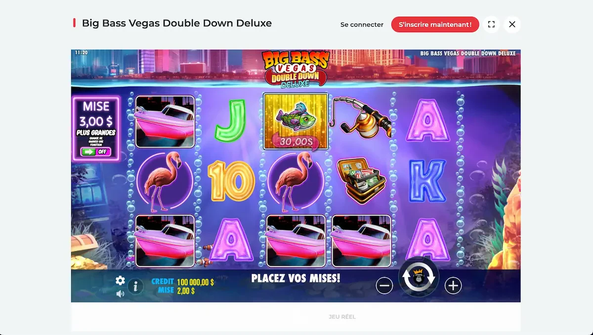 mode démo real spin