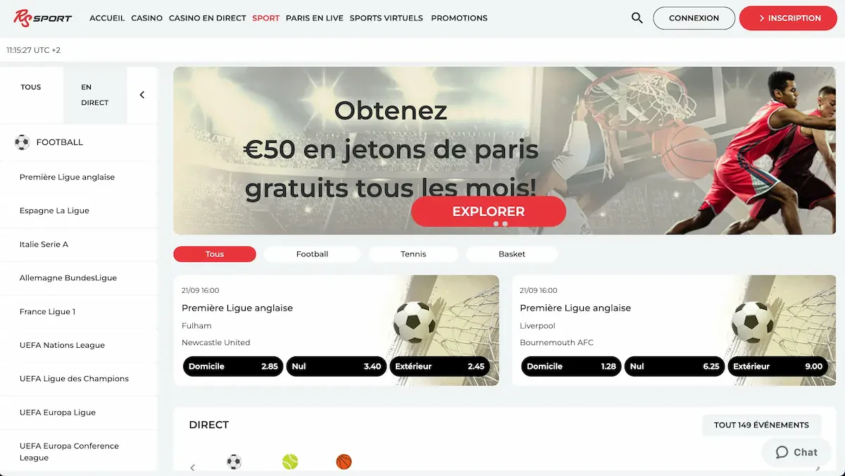 paris sportifs real spin