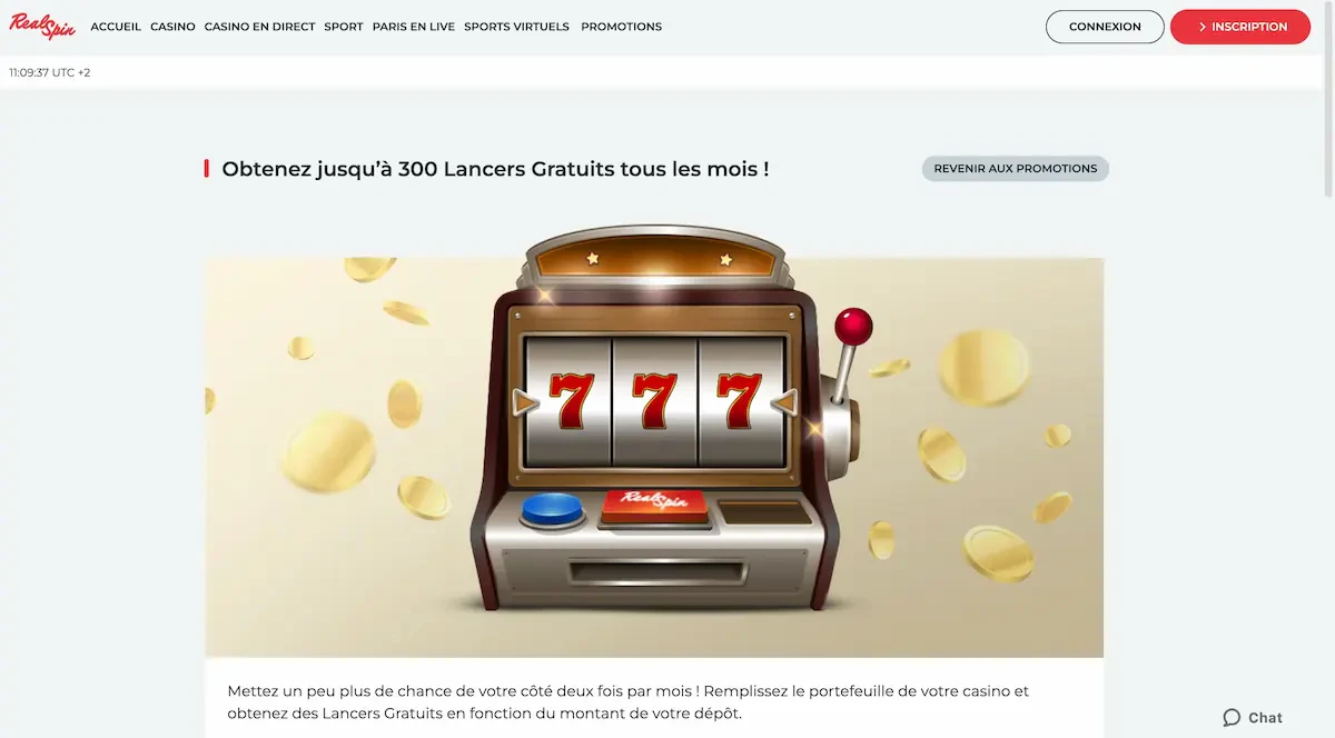 tours gratuits real spin