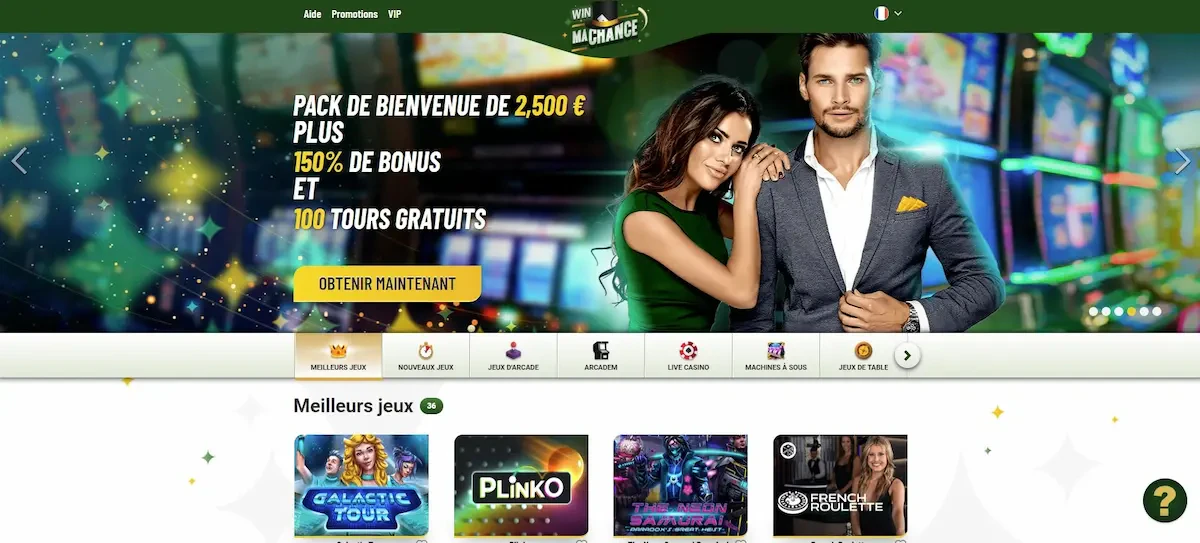 Offre de bienvennue machance