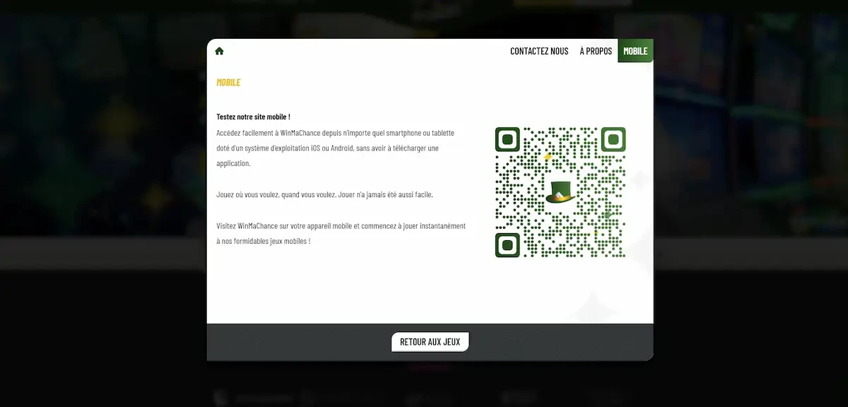 QR Code pour accéder au site internet