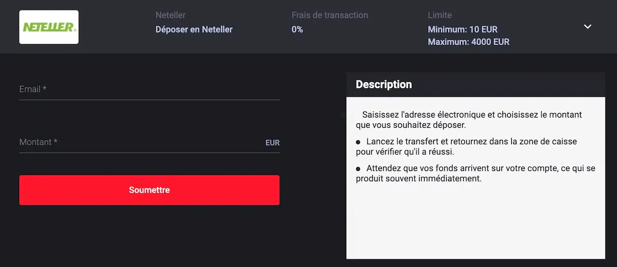 Neteller MyStake