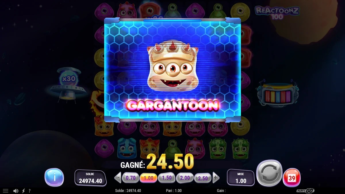 bonus de reactoonz 100