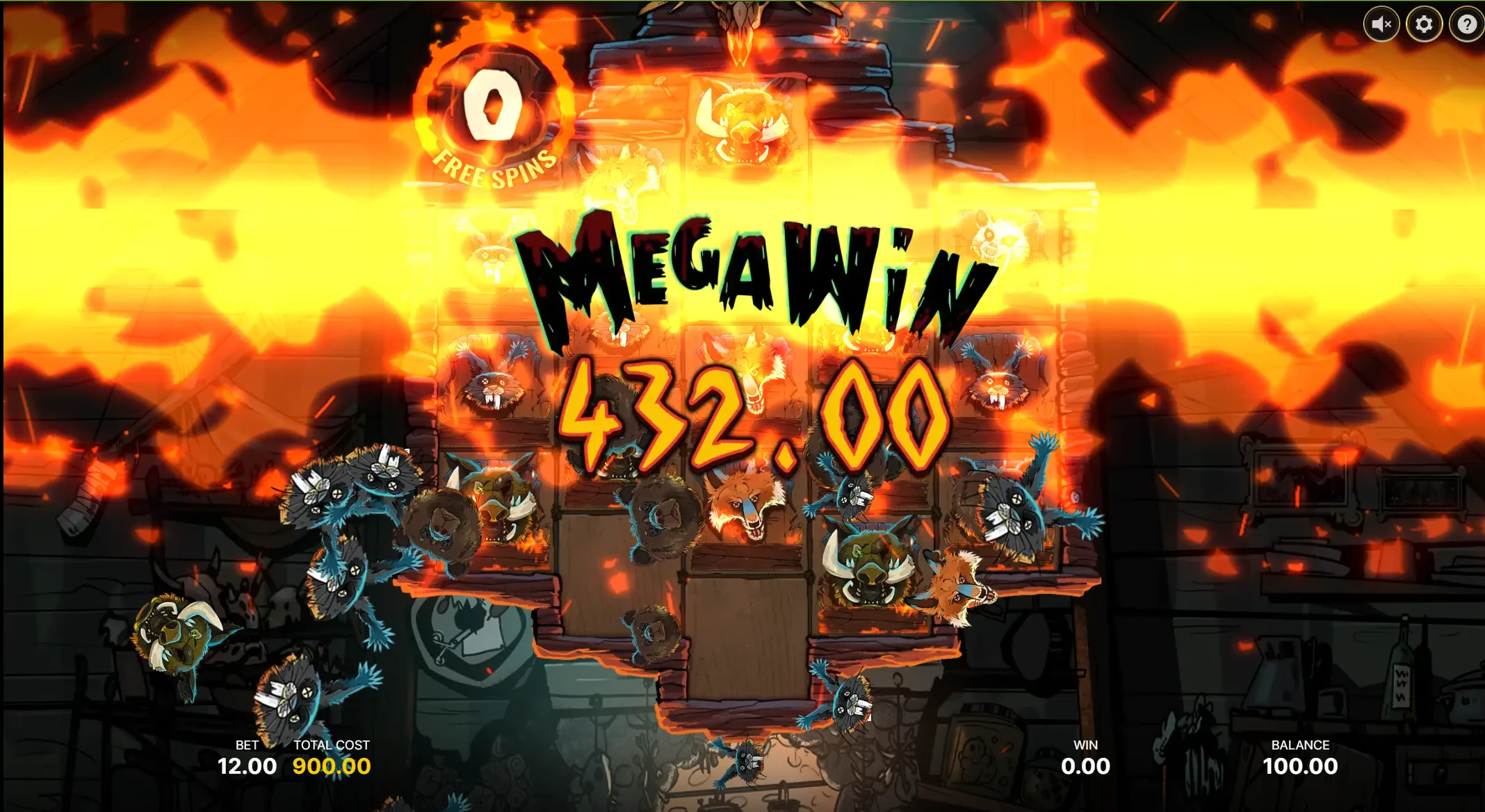 Essa é a tela ao final das rodadas grátis e mostra o valor ganho acumulado.