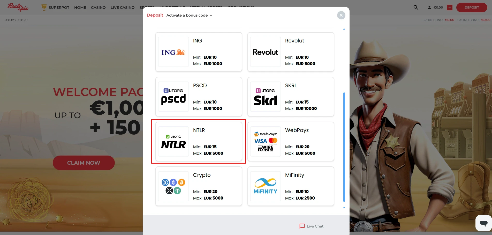 RealSpin - Neteller Deposits